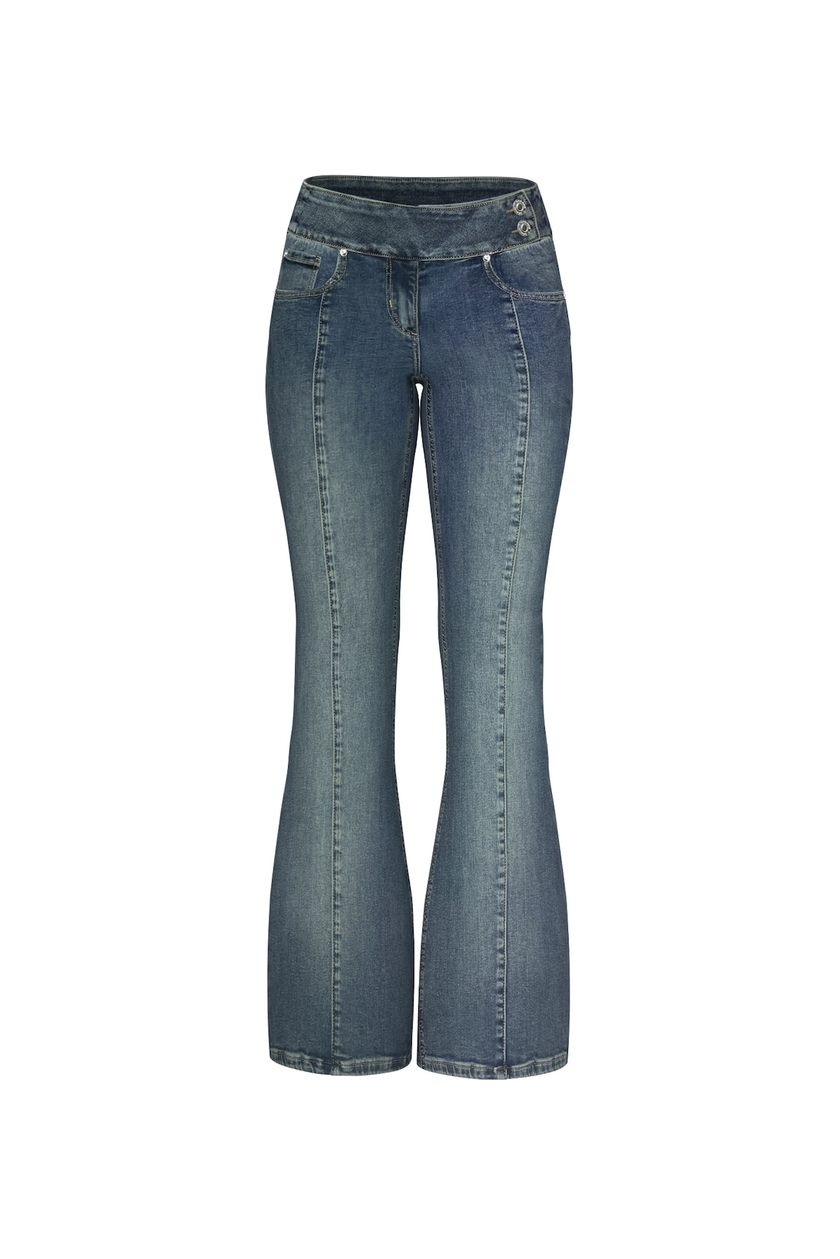 Alternative view of Low Rise Flare Jeans