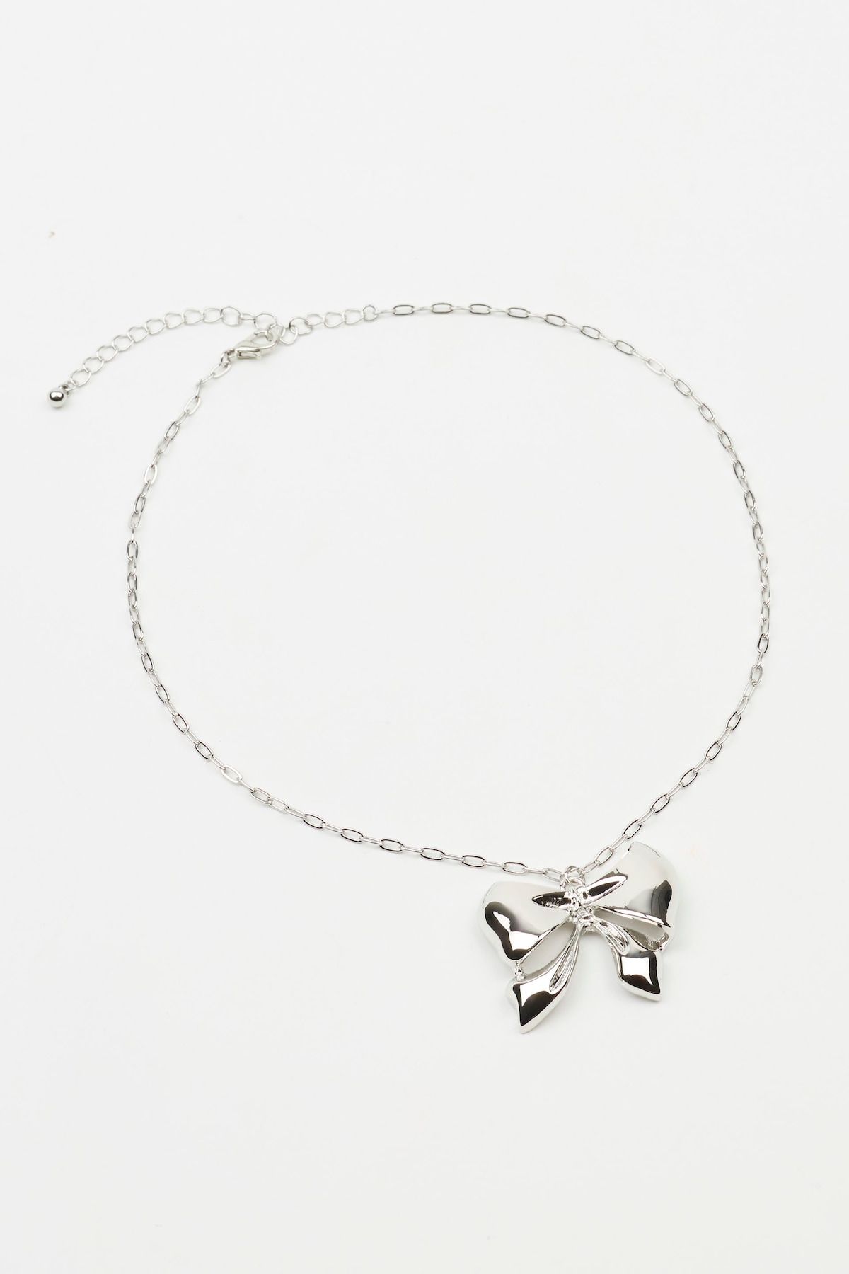 Alternative view of Oversized Metal Bow Necklace