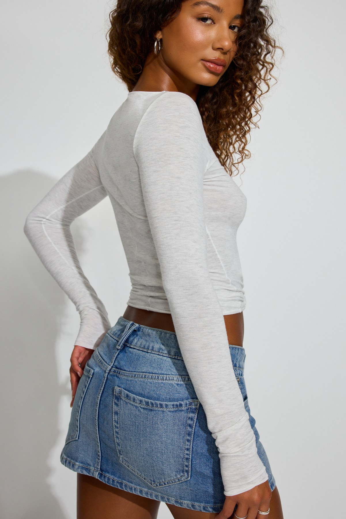 SexyCozy Boat Neck Long Sleeve Top - Image 4