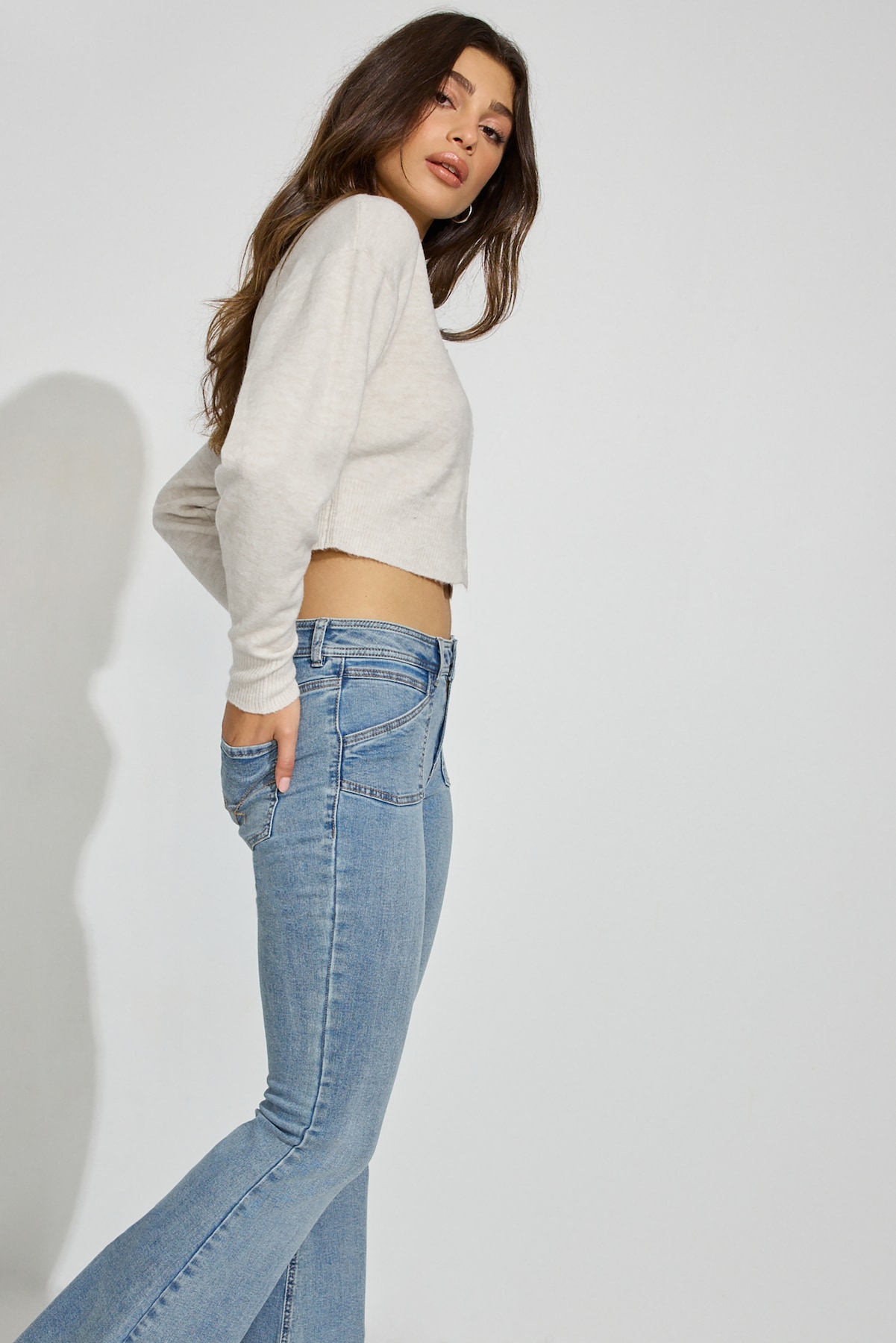 Alternative view of Renee Spongy Cropped Cardigan