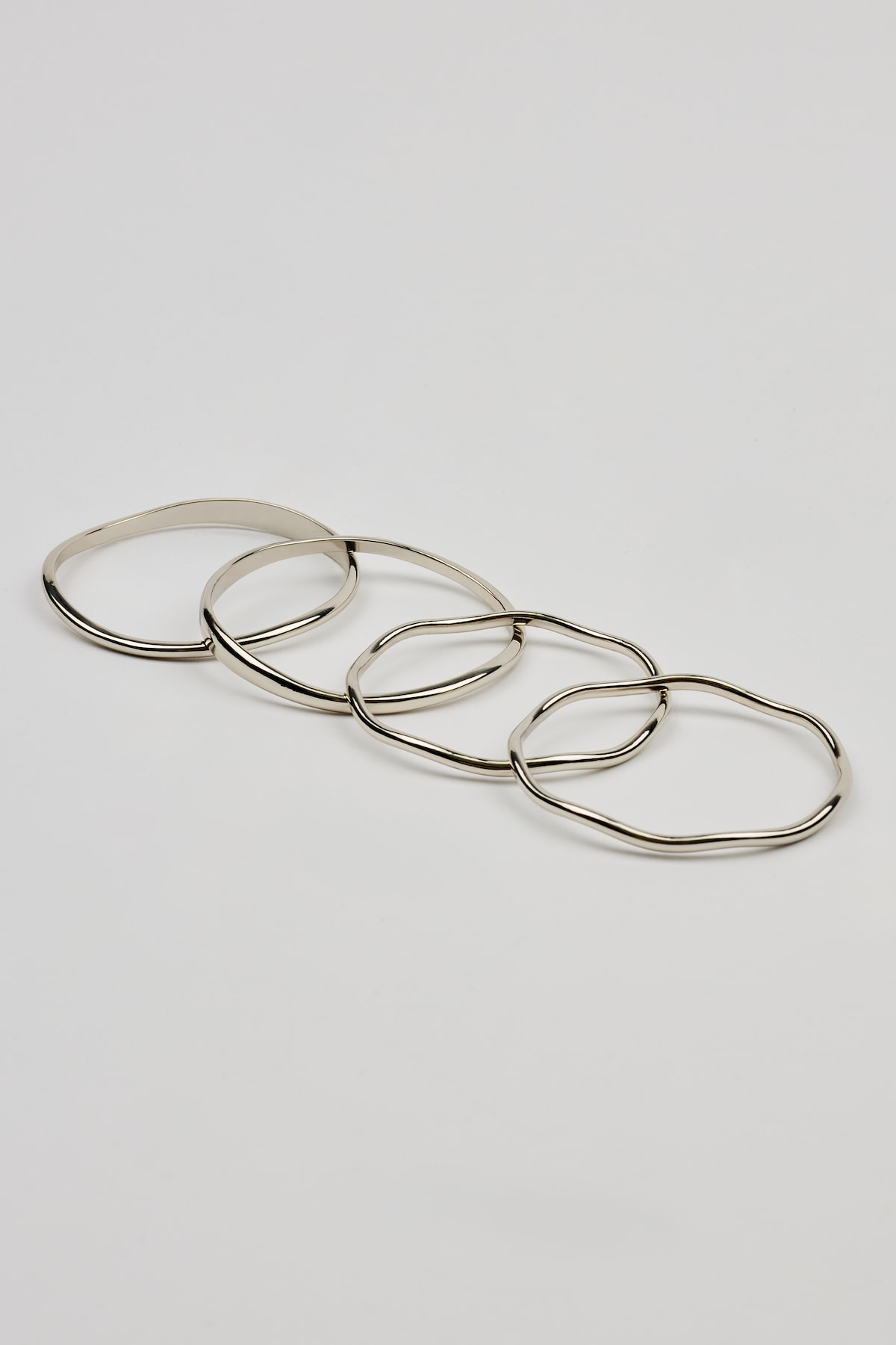 Alternative view of Set of 4 Wavy Bangles