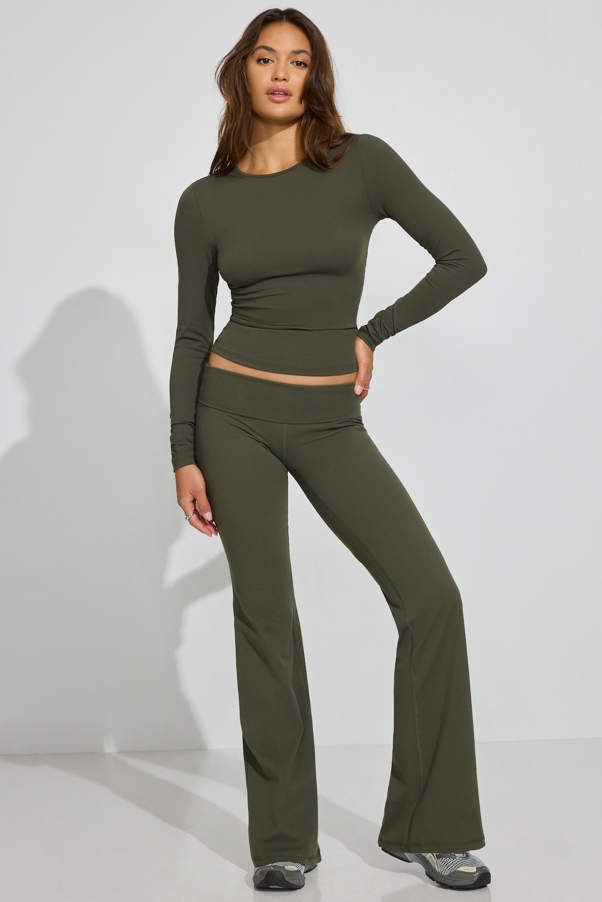 Alternative view of Sleek Crewneck Long Sleeve Top