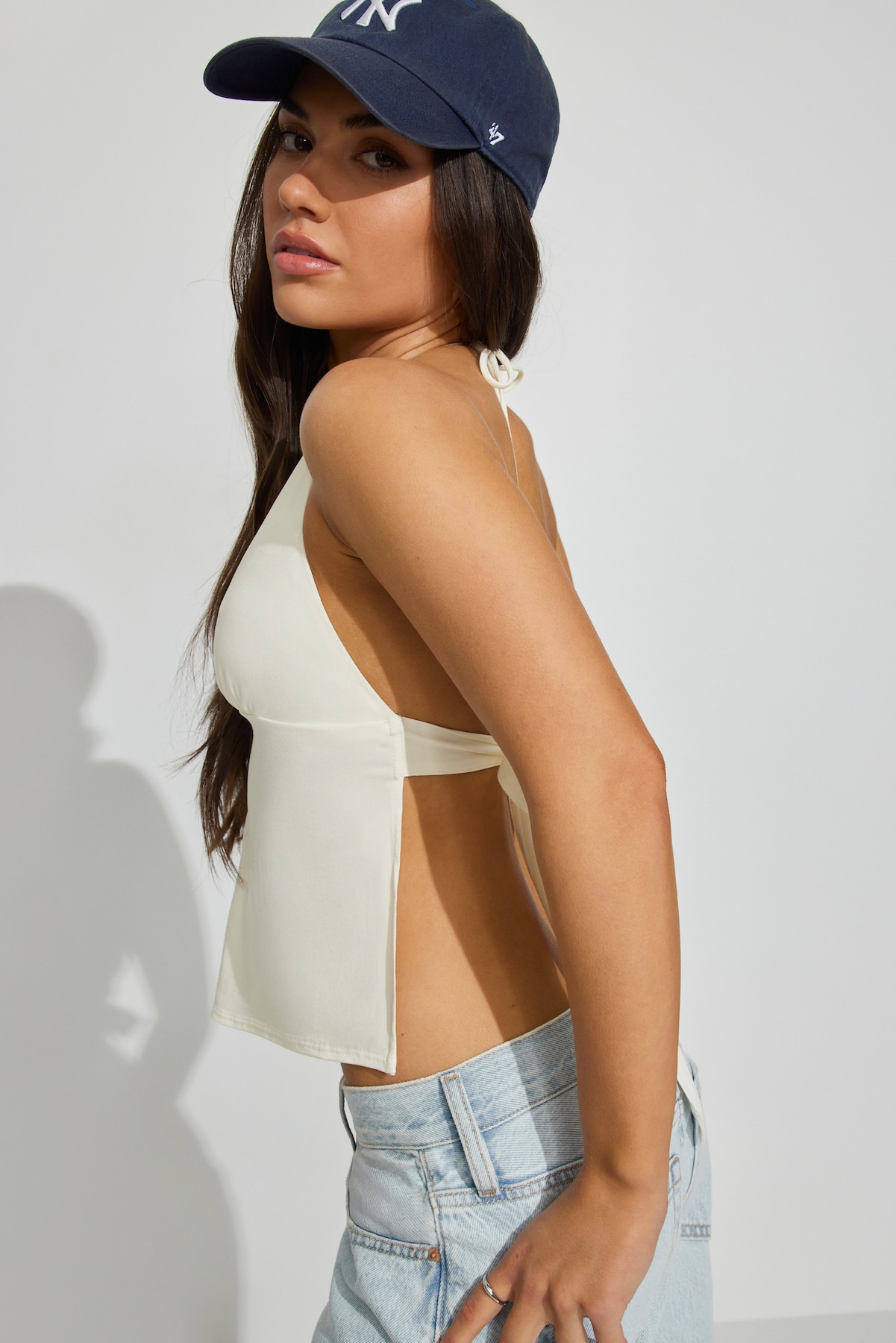 Alternative view of Celine Tie Back Apron Top