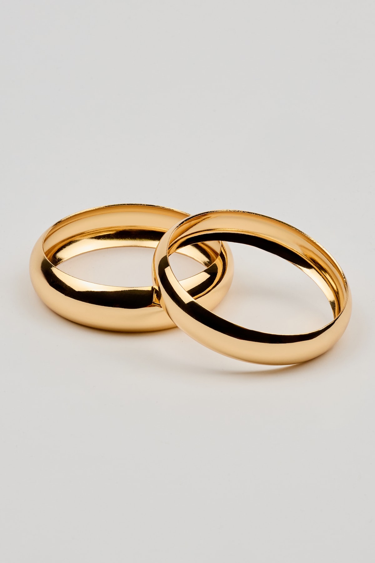 Alternative view of 2 Pack Wide Rounded Bangles