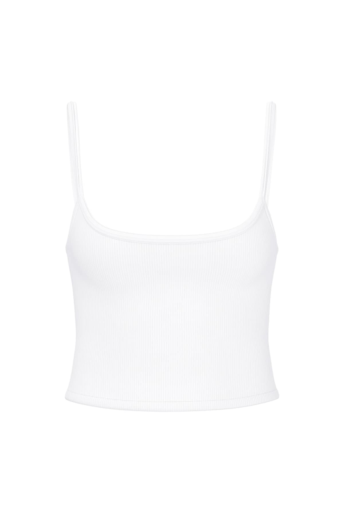 Alternative view of Ribbed Scoop Cami Top