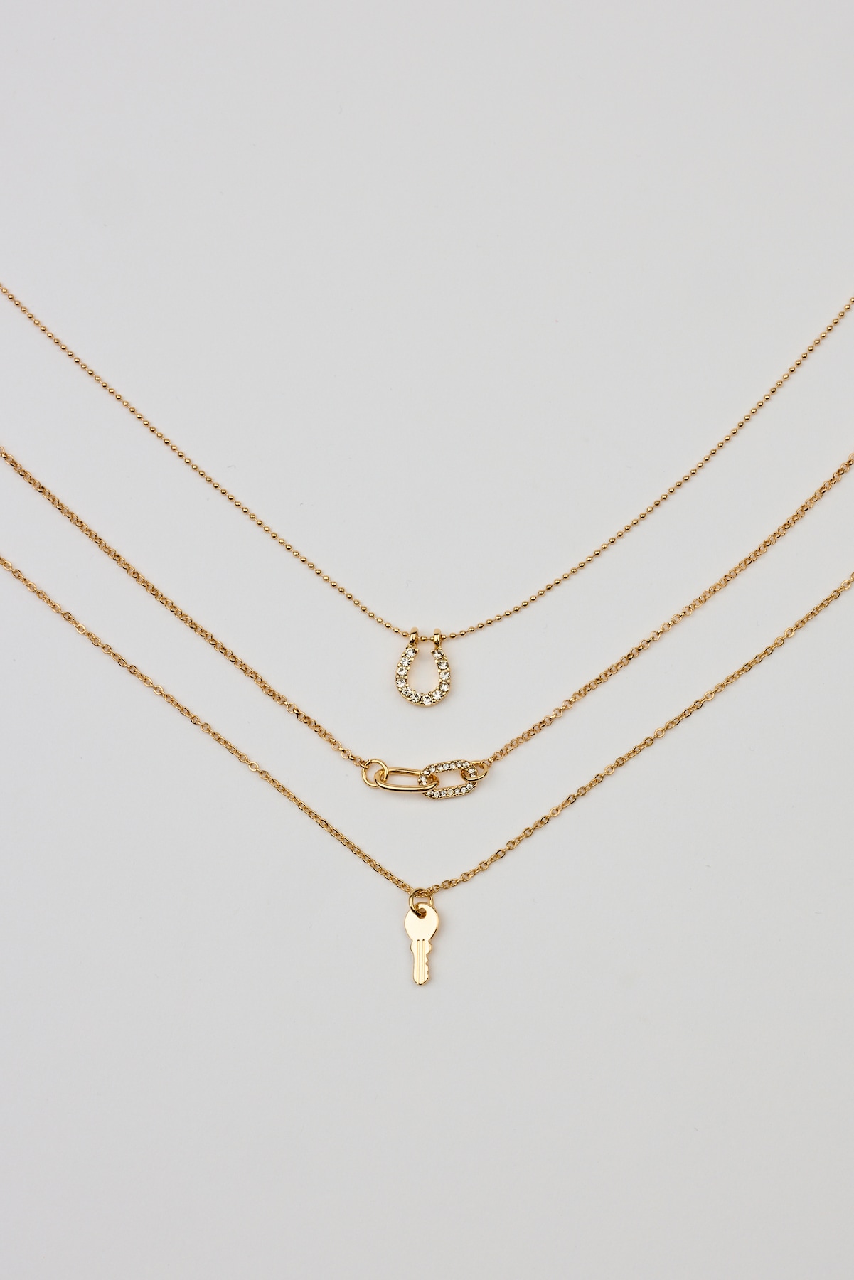 Set of 3 Key, Shoehorn & Link Necklaces - Image 3