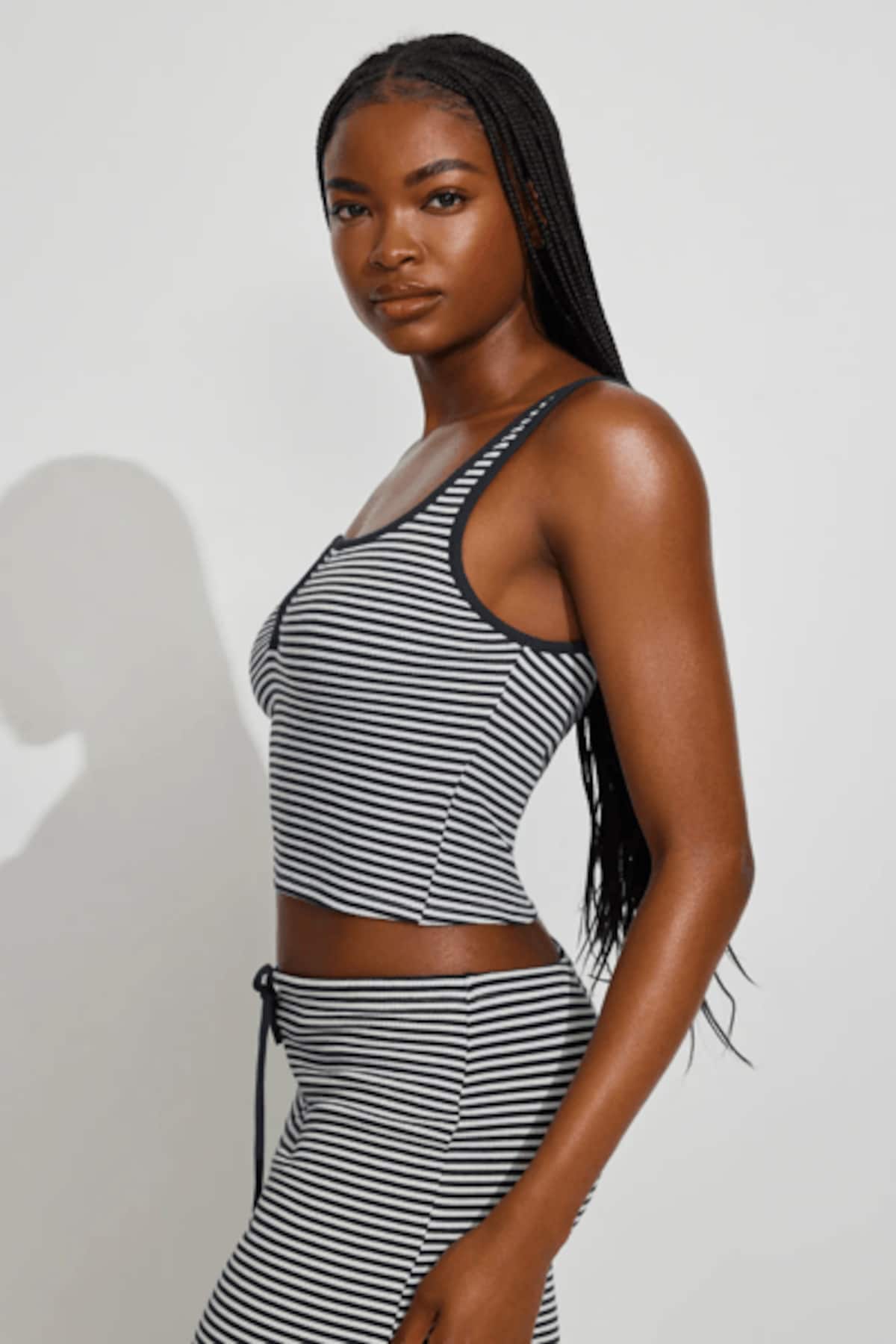 Alternative view of Waffle Henley Tank Top